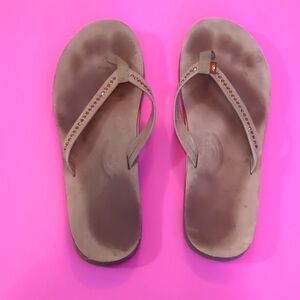 Women's size 11 Rainbow flip flops